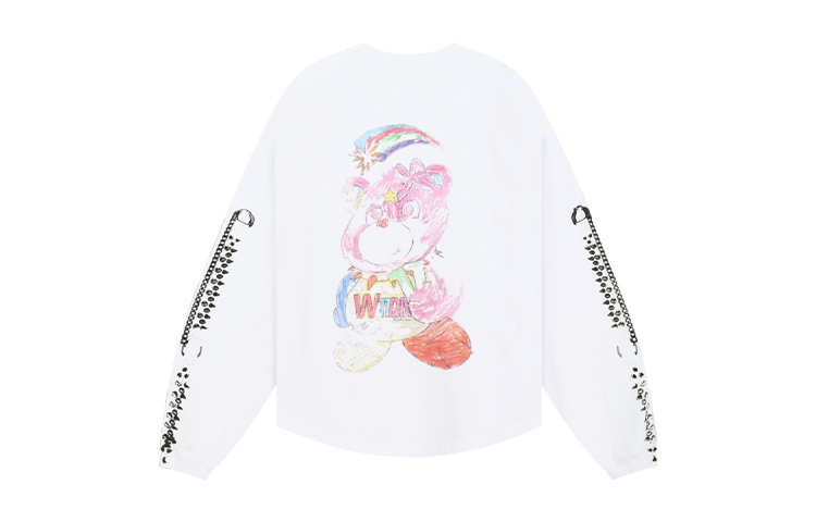 WE11DONE SS24 Bear Print Long Sleeve T-Shirt Unisex WD-TT0-24-775-U 圖 7