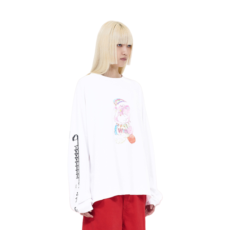 WE11DONE SS24 Bear Print Long Sleeve T-Shirt Unisex WD-TT0-24-775-U 圖 10