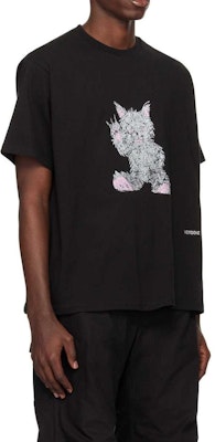 WE11DONE SS24 黑灰狼圖案中性款圓領T恤。 WD-TT1-24-765-U-BK Purchase WE11DONE SS24 黑灰狼圖案中性款圓領T恤。 WD-TT1-24-765-U-BK