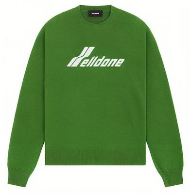 WE11DONE SS24 經典標誌款男女同款秋冬長袖圓領針織衫。 WD-KT0-24-605-U 3