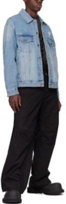 WE11DONE SS24 拼色Logo牛仔外套 男女藍色長袖. WD-DJ1-24-372-U-BL Purchase WE11DONE SS24 拼色Logo牛仔外套 男女藍色長袖. WD-DJ1-24-372-U-BL