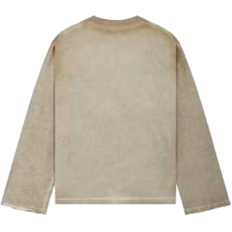 WE11DONE SS24 DirtyFit Little Devil Graphic Beige Unisex Long Sleeve T-Shirt. WD-TT1-24-744-U-BG 圖 3