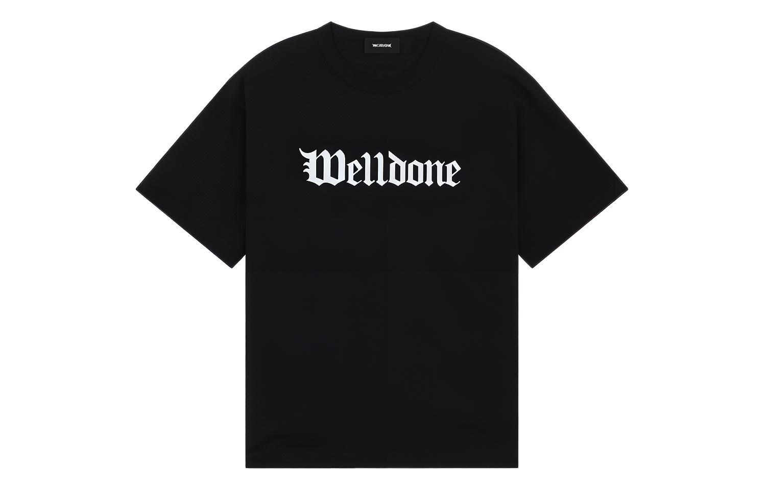 WE11DONE SS24 Gothic Logo Oversized Short Sleeve T-Shirt Unisex WD-TT0-24-899-U 圖 2