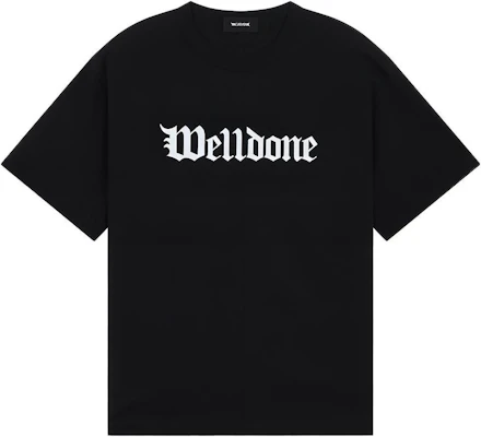 WE11DONE SS24 ゴシックロゴ オーバーサイズ ユニセックス Tシャツ 半袖 WD-TT0-24-899-U Order WE11DONE SS24 ゴシックロゴ オーバーサイズ ユニセックス Tシャツ 半袖 WD-TT0-24-899-U