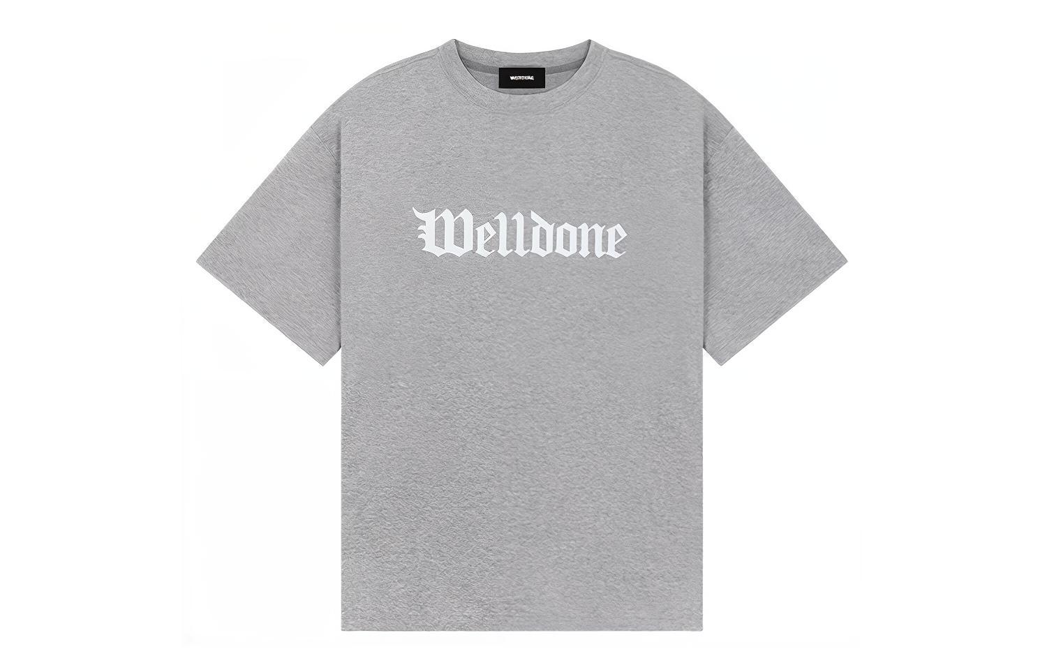 WE11DONE SS24 Gothic Logo Oversized Short Sleeve T-Shirt Unisex WD-TT0-24-899-U 圖 4