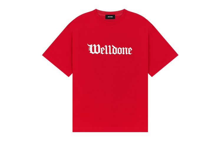 WE11DONE SS24 Gothic Logo Oversized Short Sleeve T-Shirt Unisex WD-TT0-24-899-U 圖 6