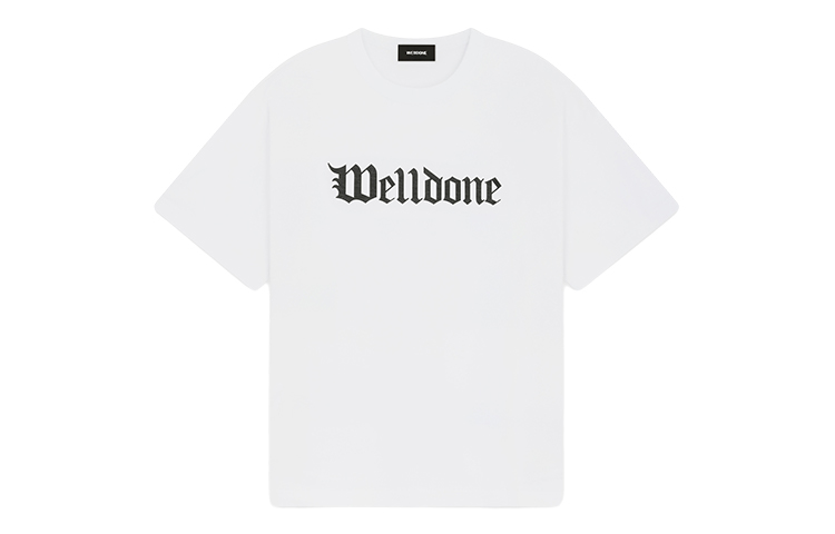 WE11DONE SS24 Gothic Logo Oversized Short Sleeve T-Shirt Unisex WD-TT0-24-899-U 圖 8
