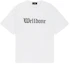 Cheap WE11DONE SS24 ゴシックロゴ オーバーサイズ ユニセックス Tシャツ 半袖 WD-TT0-24-899-U