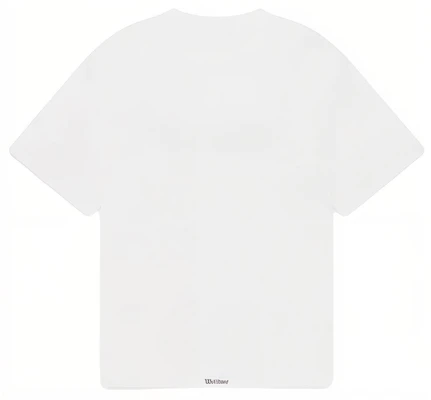 WE11DONE SS24 ゴシックロゴ オーバーサイズ ユニセックス Tシャツ 半袖 WD-TT0-24-899-U 1