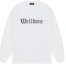Buy WE11DONE SS24 哥特印花罗纹圆领卫衣 男女同款 白色。 WD-TT0-24-800-U-WH
