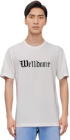 Purchase WE11DONE SS24 哥德印花男女白色T恤. WD-TT0-24-899-U-WH
