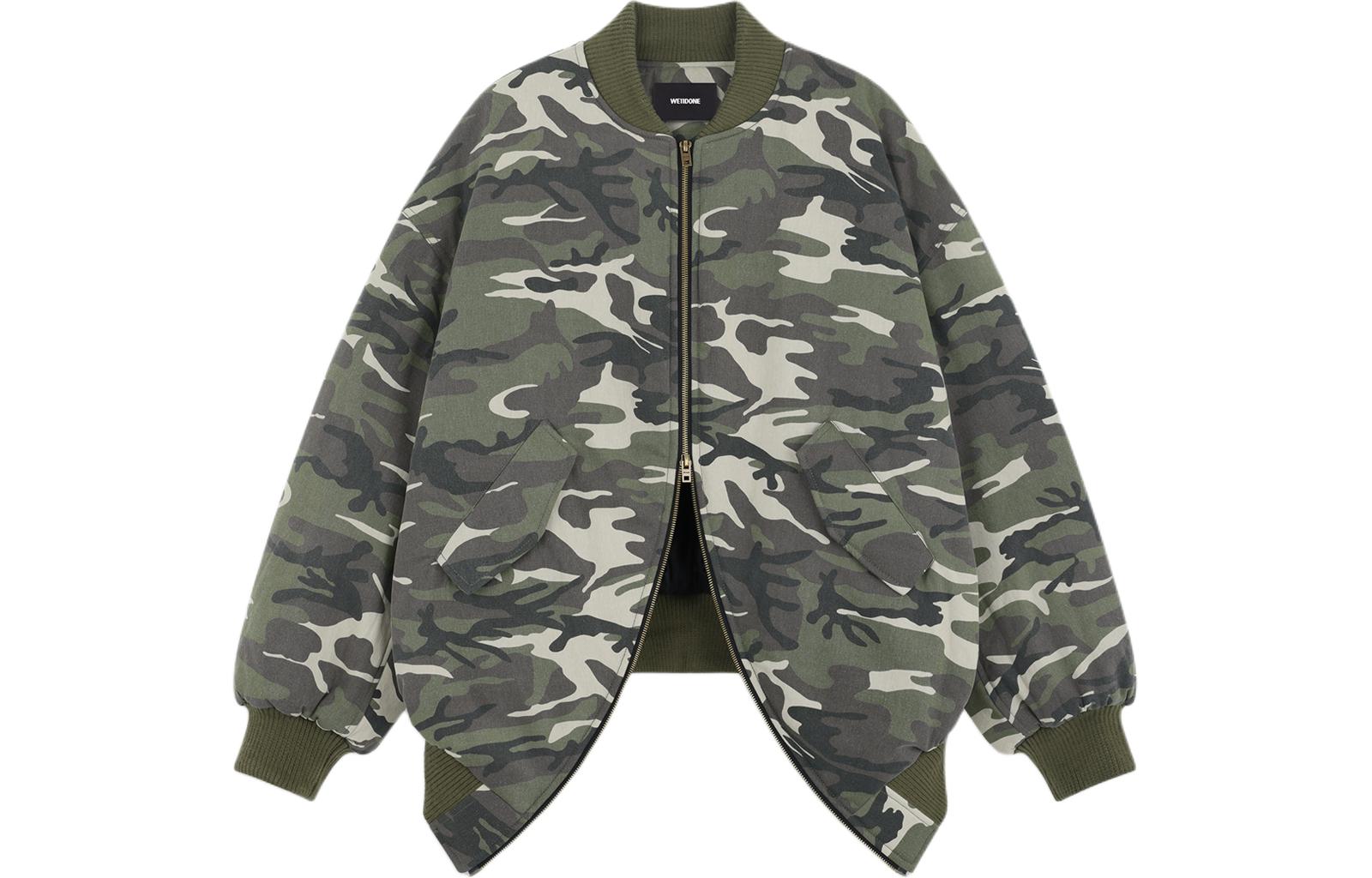 WE11DONE SS24 Green Camo Zip-Up Long Sleeve Jacket WD-JP0-24-049-M-BG 圖 2