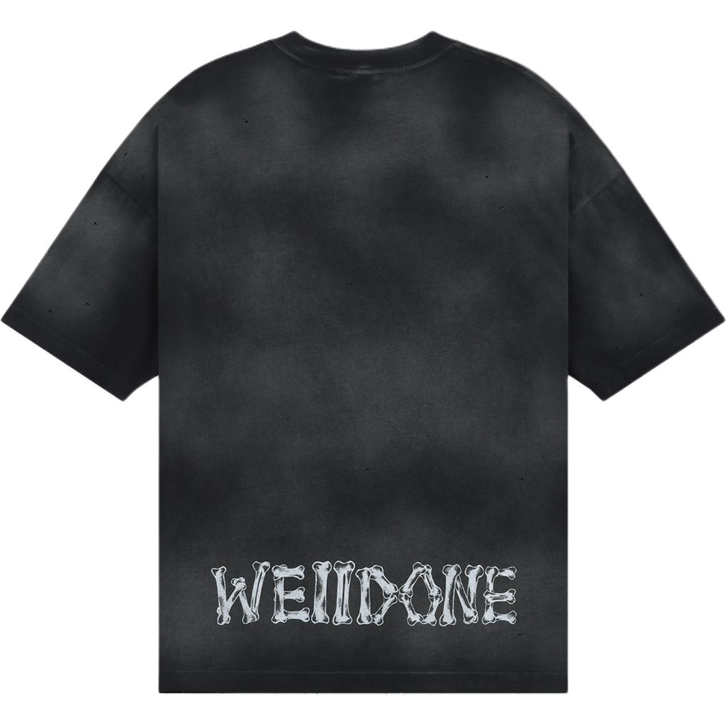 WE11DONE SS24 Logo Bolt Teddy Bear Print Unisex Black T-Shirt WD-TT1-24-862-U-BK 圖 3