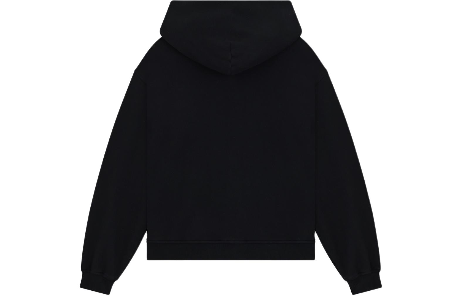 WE11DONE SS24 Logo Zip Hoodie Unisex Black WD-TJ0-24-785-U-BK 圖 3