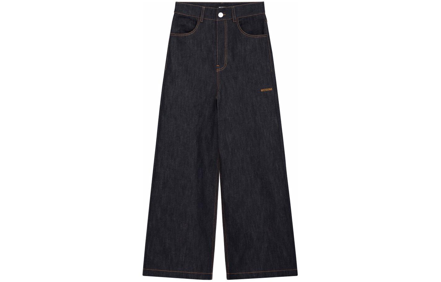 WE11DONE SS24 Low-Rise Relaxed Fit Jeans Navy Blue -  Casual Denim WD-DP1-24-338-M-NV