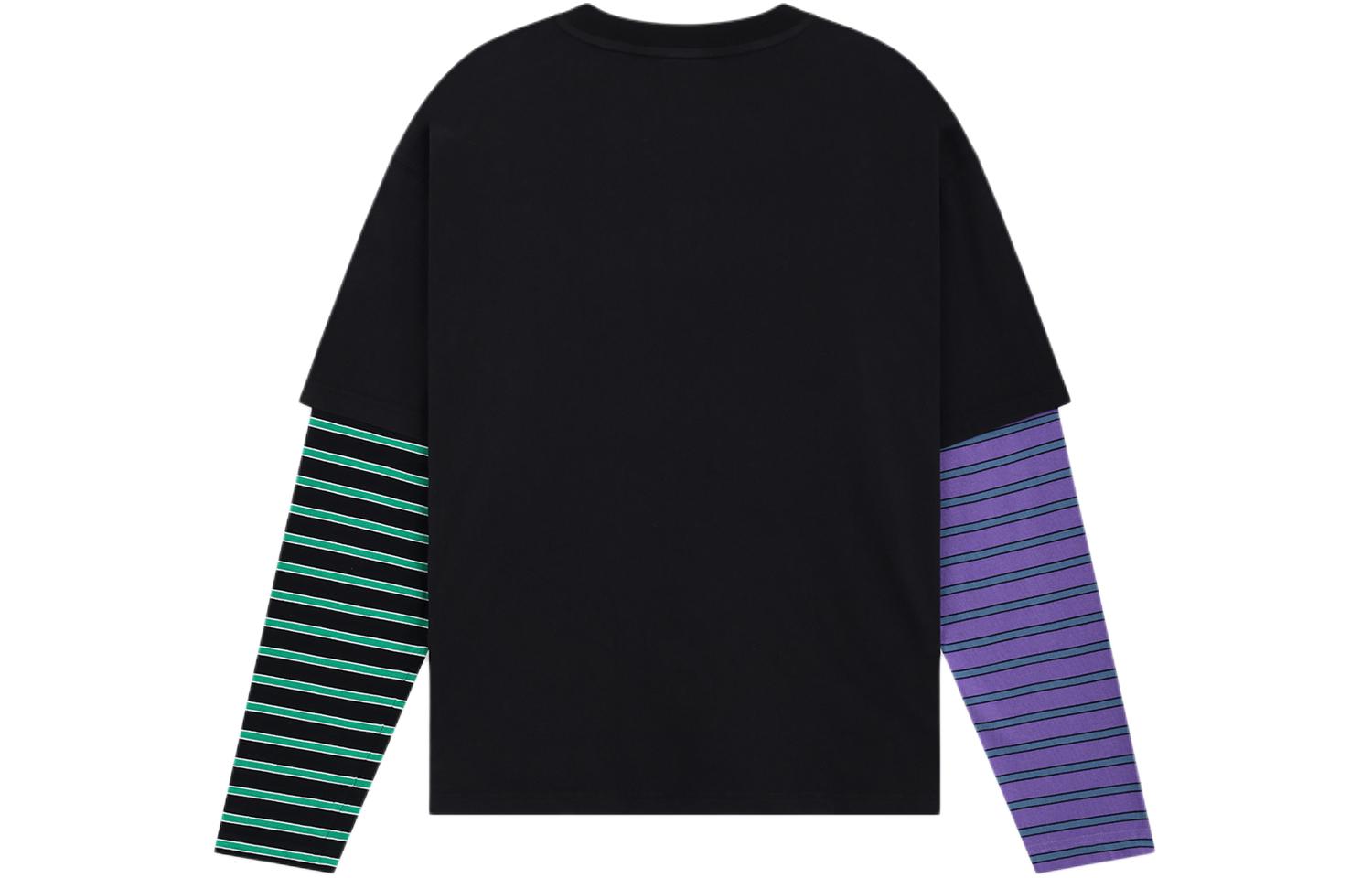 Lookbook WE11DONE SS24 怪兽印花标志长袖T恤 男女同款 - 黑色 WD-TT0-24-877-U-BK