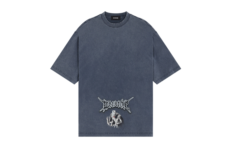 Order WE11DONE SS24 Monster Letter Print Unisex Grey T-Shirt Short Sleeve. WD-TT0-24-720-U-NV