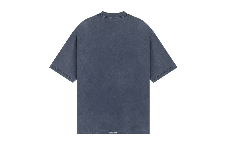 Lookbook WE11DONE SS24 Monster Letter Print Unisex Grey T-Shirt Short Sleeve. WD-TT0-24-720-U-NV