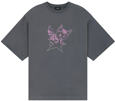 WE11DONE SS24 Monster Print Vintage Unisex T-Shirt Charcoal Grey. WD-TT2-24-771-U-CH Order WE11DONE SS24 Monster Print Vintage Unisex T-Shirt Charcoal Grey. WD-TT2-24-771-U-CH