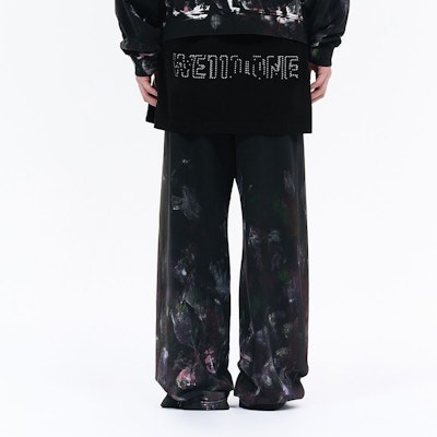 WE11DONE SS24 多彩中腰直筒針織運動長褲 男女款 黑色 WD-TA0-24-778-U-BK Purchase WE11DONE SS24 多彩中腰直筒針織運動長褲 男女款 黑色 WD-TA0-24-778-U-BK