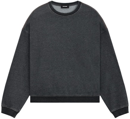 WE11DONE SS24 黑色寬鬆Logo長袖圓領男女款運動衫。 WD-TS0-24-788-U-BK Order WE11DONE SS24 黑色寬鬆Logo長袖圓領男女款運動衫。 WD-TS0-24-788-U-BK