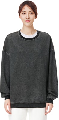 WE11DONE SS24 黑色寬鬆Logo長袖圓領男女款運動衫。 WD-TS0-24-788-U-BK Details for WE11DONE SS24 黑色寬鬆Logo長袖圓領男女款運動衫。 WD-TS0-24-788-U-BK