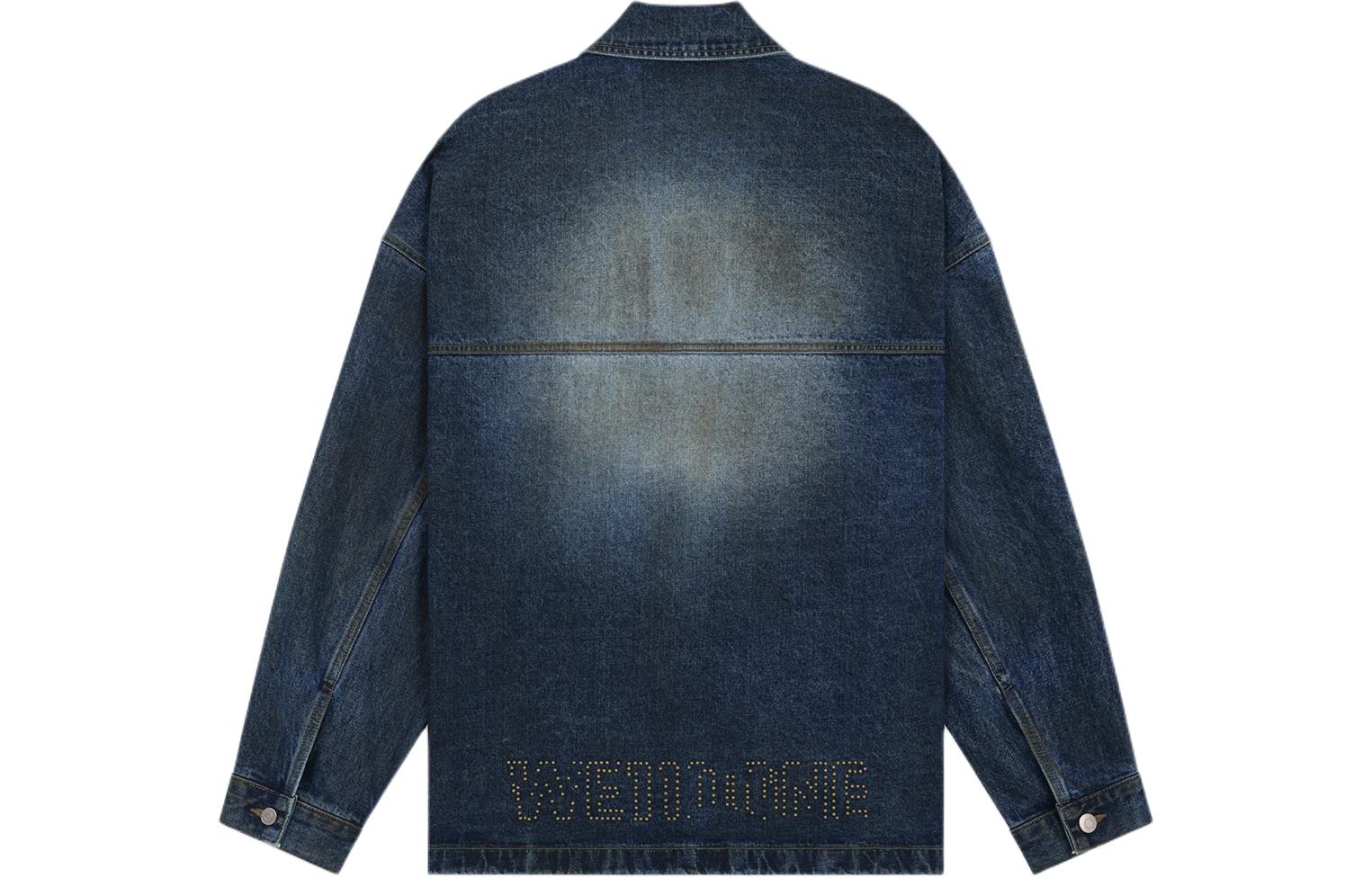 WE11DONE SS24 Oversized Drop Shoulder Denim Jacket Unisex Blue WD-DJ0-24-319-U-BL 圖 3