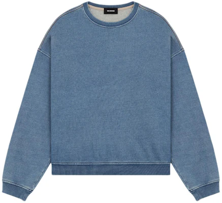 WE11DONE SS24 Oversized Logo Crewneck Long Sleeve Sweatshirt Unisex Blue. WD-TS0-24-788-U-BL Buy WE11DONE SS24 Oversized Logo Crewneck Long Sleeve Sweatshirt Unisex Blue. WD-TS0-24-788-U-BL