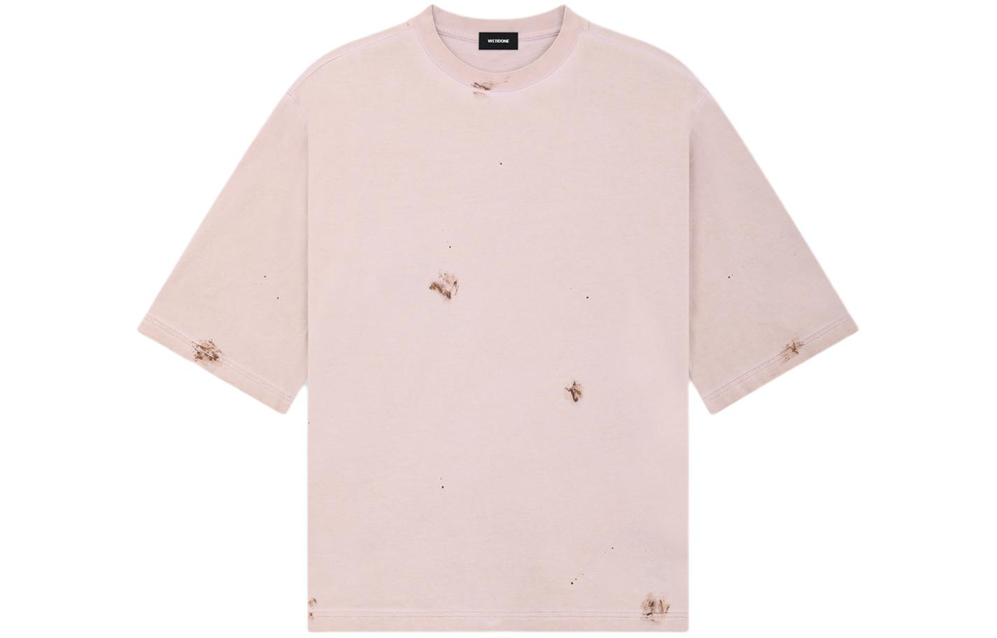 WE11DONE SS24 Pink Logo Washed Oversized Unisex T-Shirt. WD-TT0-24-895-U-PK 圖 2