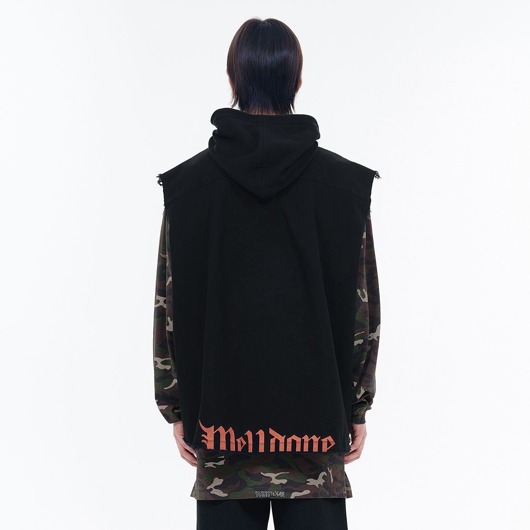 WE11DONE SS24 Unisex Camo Studded Logo Long Sleeve T-Shirt Khaki. WD-TT0-24-792-U-KK 圖 5