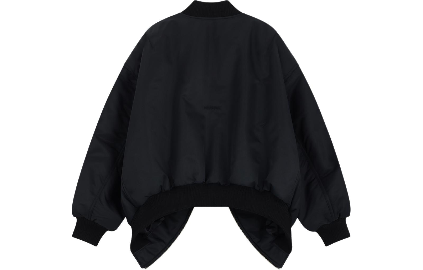 WE11DONE SS24 Unisex Oversized Double-Zip Jacket Black Long Sleeve. WD-JP0-24-117-U-BK 圖 3
