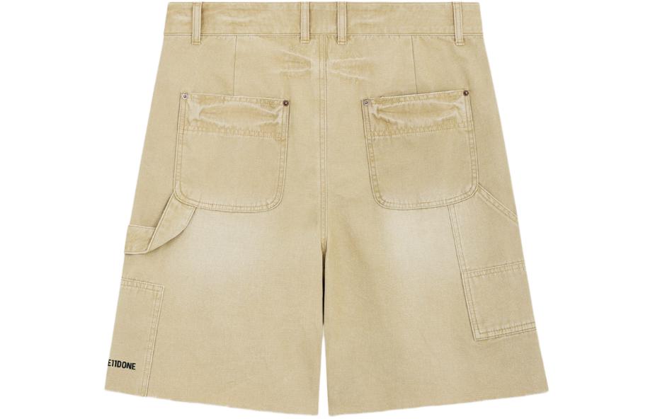 Lookbook WE11DONE SS24 Washed Beige Mid-Rise Bermuda Denim Shorts  Casual Wear WD-DP0-24-379-M-BG