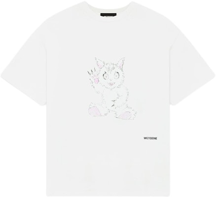 WE11DONE SS24 白色中性動物印花圓領T恤. WD-TT1-24-765-U-WH Order WE11DONE SS24 白色中性動物印花圓領T恤. WD-TT1-24-765-U-WH