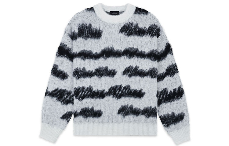 WE11DONE Striped Crewneck Pullover Sweater Unisex White WD-KT3-22-638-U-WH 圖 2