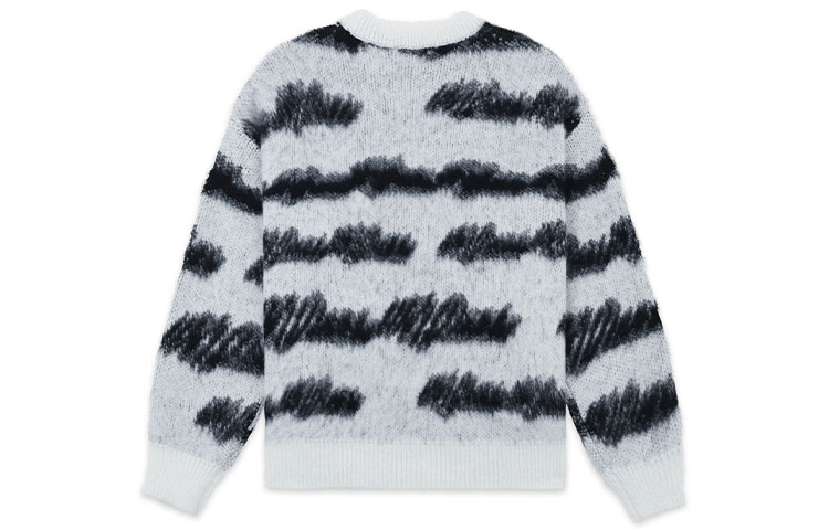 WE11DONE Striped Crewneck Pullover Sweater Unisex White WD-KT3-22-638-U-WH 圖 3