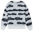 Lookbook WE11DONE 條紋圓領毛衣 男女款 白色 WD-KT3-22-638-U-WH