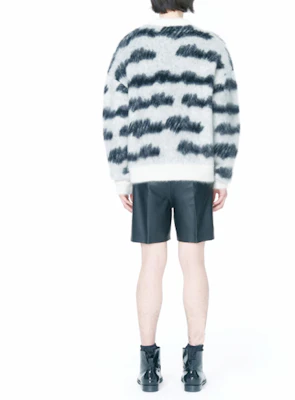 WE11DONE 條紋圓領毛衣 男女款 白色 WD-KT3-22-638-U-WH Purchase WE11DONE 條紋圓領毛衣 男女款 白色 WD-KT3-22-638-U-WH