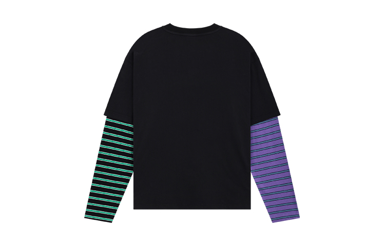 Lookbook WE11DONE 條紋字母印花長袖圓領T恤 男女同款. WD-TT0-24-877-U