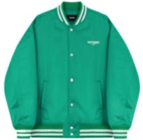 WE11DONE Striped Single-Breasted Varsity Jacket Unisex WD-JP3-22-030-U-GR WE11DONE Striped Single-Breasted Varsity Jacket Unisex WD-JP3-22-030-U-GR