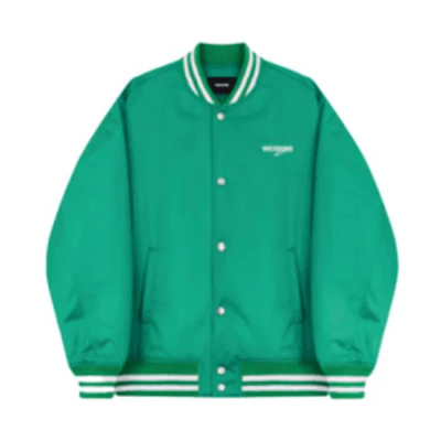 WE11DONE Striped Single-Breasted Varsity Jacket Unisex WD-JP3-22-030-U-GR