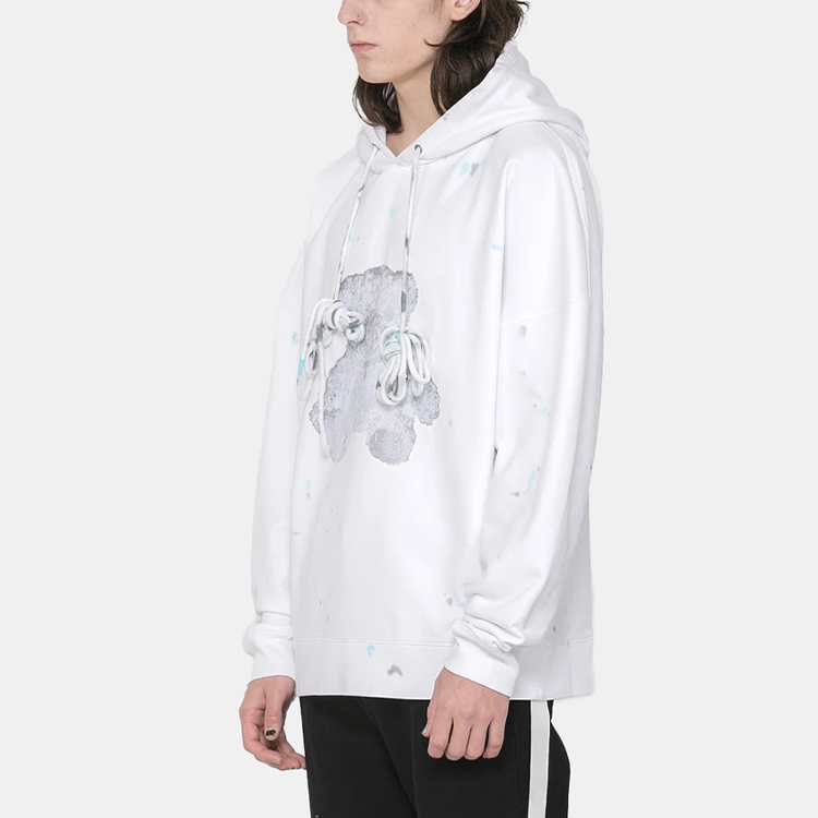 Lookbook WE11DONE テディベア グラフィック フーディ ユニセックス ホワイト. WD-TH9-20-118-U-WH