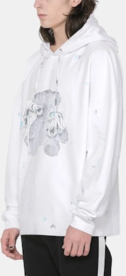 WE11DONE Hoodie Grafik Beruang Putih Unisex. WD-TH9-20-118-U-WH Lookbook WE11DONE Hoodie Grafik Beruang Putih Unisex. WD-TH9-20-118-U-WH