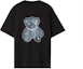 Order WE11DONE 泰迪熊珍珠項鍊卡通圖案反光黑色T恤 男女通用 WD-TT9-20-117-U-BK