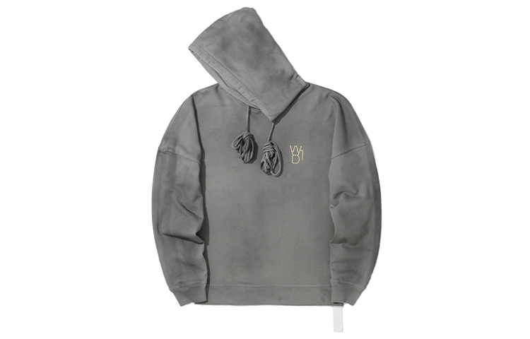 WE11DONE Tie-Dye Beaded Logo Hoodie Unisex Dark Gray WD-TH9-20-134-U-GY