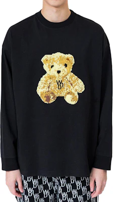 WE11DONE 中性款黑色長袖T恤附小熊刺繡. WD-TT9-20-121-U-BK Lookbook WE11DONE 中性款黑色長袖T恤附小熊刺繡. WD-TT9-20-121-U-BK
