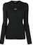Order WE11DONE Unisex Black Slim Fit Ribbed Long Sleeve Knit Top WD-KO8-200-44-U-BK