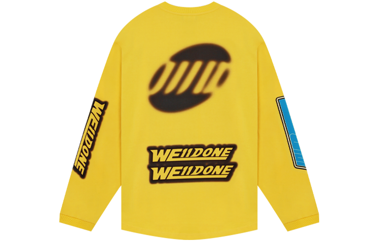 Lookbook WE11DONE 男女同款徽標印花長袖襯衫式T恤 WD-TT1-22-553-U-YE