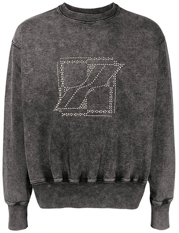 we-11-done-unisex-charcoal-long-sleeve-sweatshirt-with-studded-square-logo-wd-ts-3-21-590-u-ch