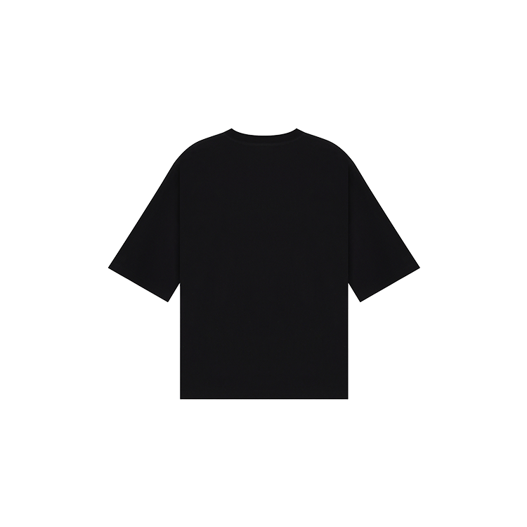 WE11DONE Unisex Comfort Fit Letter Print Solid Color Short Sleeve T-Shirt WD-TT2-25-743-U-BK 圖 3