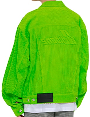 WE11DONE 男女通用燙印標誌燈芯絨外套. WD-JK8-20-079-M-LM Shop WE11DONE 男女通用燙印標誌燈芯絨外套. WD-JK8-20-079-M-LM